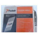 Paslode 3"X 0.120", Appro. 2500 Qty, Framing Nails, Brite Interior, Smooth Shank, Paper Tape,