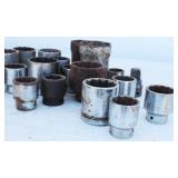 Lot Of Mixed Set of 12-point, 17 Large Sizes Drive Sockets