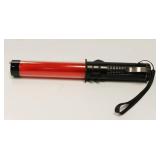 Bright LED Safety Traffic Baton Flashlight Stick With Self Whistle, Front Light & Magnetic Base. Aviation Grade New In Box