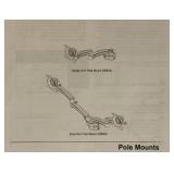 Winsted  Pole Mount MSP-WNSTD4B Heavy Duty TV, Monitor Mount