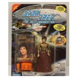 Star Trek Next Generation 7th Season Vintage 1993 Play Mates Skybox Lwaxana Troi W/Collector Card New Sealed