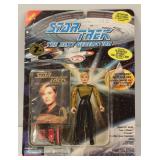 Star Trek Next Generation 7th Season Vintage Play Mates Skybox Lieutenant Natasha Yar W/Collector Card New Sealed