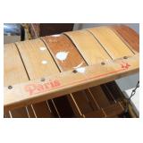 Flexible Paris Wood Toboggan. Snow Sled Adults & Kids Approx. 8 Ft Long X 17 Inch Long In Great Condition