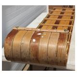 Flexible Paris Wood Toboggan. Snow Sled Adults & Kids Approx. 8 Ft Long X 17 Inch Long In Great Condition