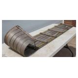 Flexible Wood Toboggan. Snow Sled Adults & Kids Approx. 6 Ft Long X 17 Inch Long