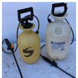 Plastic Tank Sprayers Lot Of 2 Sprayers