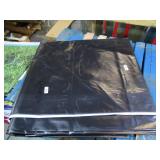 20′ x 20′ 15 oz. Black Vinyl Tarp w/ Advertisement – Reused Billboard – 15 mil Heavyweight Duty - A Grade