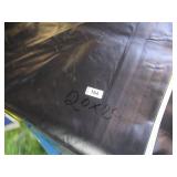 20′ x 20′ 15 oz. Black Vinyl Tarp w/ Advertisement – Reused Billboard – 15 mil Heavyweight Duty - A Grade