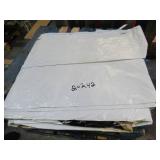 20′ x 42′ 9 oz. Black Vinyl Tarp w/ Advertisement – Reused Billboard – 9 mil Lightweight Duty - A Grade