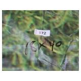 18′ x 40′ 9 oz. Black Vinyl Tarp w/ Advertisement – Reused Billboard – 9 mil Lightweight Duty - A Grade