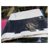 20′ x 43′ 15 oz. White Vinyl Tarp w/ Advertisement – Reused Billboard – 15 mil Lightweight Duty - A Grade