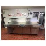 Randell 3-door Portable Cold holding Prep Table
