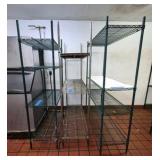 (1) 3-tier and (2) 4-tier Wire Racks