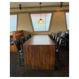 Table and (8) Exclusive Pizza Hut chairs.