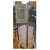Lobby Be Seated Sign