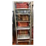 (2) NSF stainless steel utility racks/speed racks
