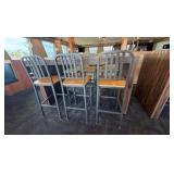 High Top Table and (6) Bar Stools