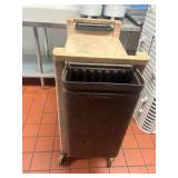 Rubbermaid 3-tier Utility Cart with Side Buckets
