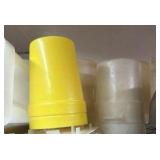 Food prep containers, pizza disks, separators,
