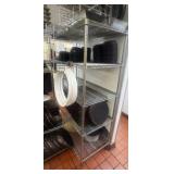 Connected NSF 5-tier wire racks: