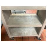 Rubbermaid 3-tier Utility Cart with Side Buckets