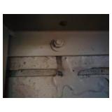 (2)Single wood-framed booth seats & Wall-mounted table