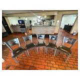 52" Round Table ;(5) Exclusive Pizza Hut chairs.