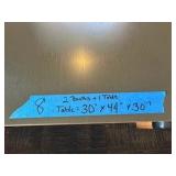 (2)Single wood-framed booth seats & Wall-mounted table
