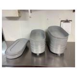 Pizza dough tray dollies; dough troughs