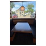 (2) Double-Back, Booth seats, (2) Single; 2 tables