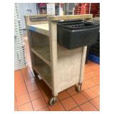 Rubbermaid 3-tier Utility Cart with Side Buckets