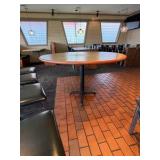 52" Round Table; (5) Exclusive Pizza Hut chairs
