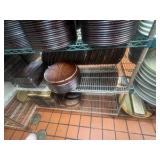 Connected NSF 5-tier wire racks: