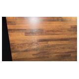 High Top Table and (6) Slat Back Bar Stools