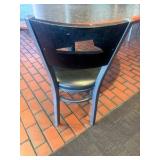 52" Round Table ;(5) Exclusive Pizza Hut chairs.