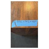 High Top Table and (6) Slat Back Bar Stools