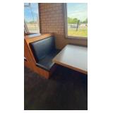 (4) Double-Back Booth seats,  (1) Single Boot seat; 5 Wall-mounted Tables