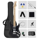 $130 RVONE RST-150 39" Beginner Electric Guitar Kit with Amp & HSS Pickups, Starter Set, Gig Bag