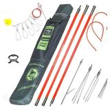 Spearfishing Pole, Hawaiian Sling Fishing Spear Set, Fiberglass Pole Spear Harpoon Gear