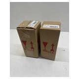 2 PACK! Starbucks 2024 Terracotta Brown Recycled Triangle Glass Cold Cup Limited Edition