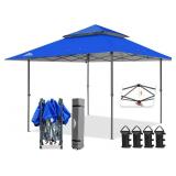$161 Eagle Peak 13x13 Pop Up Canopy Tent, Instant Outdoor Shelter, Auto Extending Eaves, 169 sq ft