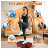 ALSO GO Vibration Plate Exercise Machine, 200 Speeds, 10 Models, 500lb Capacity, LED Display