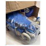 $189 Beach Wagon with 10.5" TPU All-Terrain Wheels, Heavy-Duty Folding Cart, 150L (Blue)