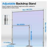$170 Pipe and Drape Backdrop Stand Kit, 10ftx10ft Heavy Duty Backdrop Stand, Adjustable Background Stand with Metal Base for Photography, Wedding, Parties, Events Decoration