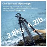 SmallRig AD-50Lite Video Tripod with 360  Fluid Head, 62" QR Plate, Load 11lb