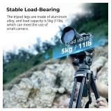 SmallRig AD-50Lite Video Tripod with 360  Fluid Head, 62" QR Plate, Load 11lb