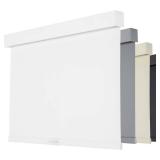 Persilux Cordless Blackout Roller Shades with Valance, Insulated Fabric, UV Protection (White)