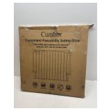 Cumbor 29.2 43" Baby Gate, Hardware Mounted, Auto-Close, Walk-Thru, White