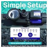 $298 Aquastrong In/Above Ground Pool Pump High Flow Self Primming Swimming Pool Pump,Lce Blue
