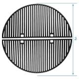 24" Cast Iron Heavy-Duty Half-Moon Grates for Kamado Grills, 24" Grill Grid